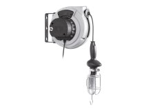 Carrete de cable 230V, 50Hz con transformador 230V/24V