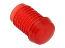 Tapa de bombilla de plástico roja, Ø6 mm, art: 0005120120