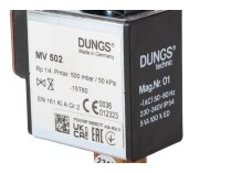 Válvula electromagnética de un solo escenario Dungs MV 502 con conexión con brida